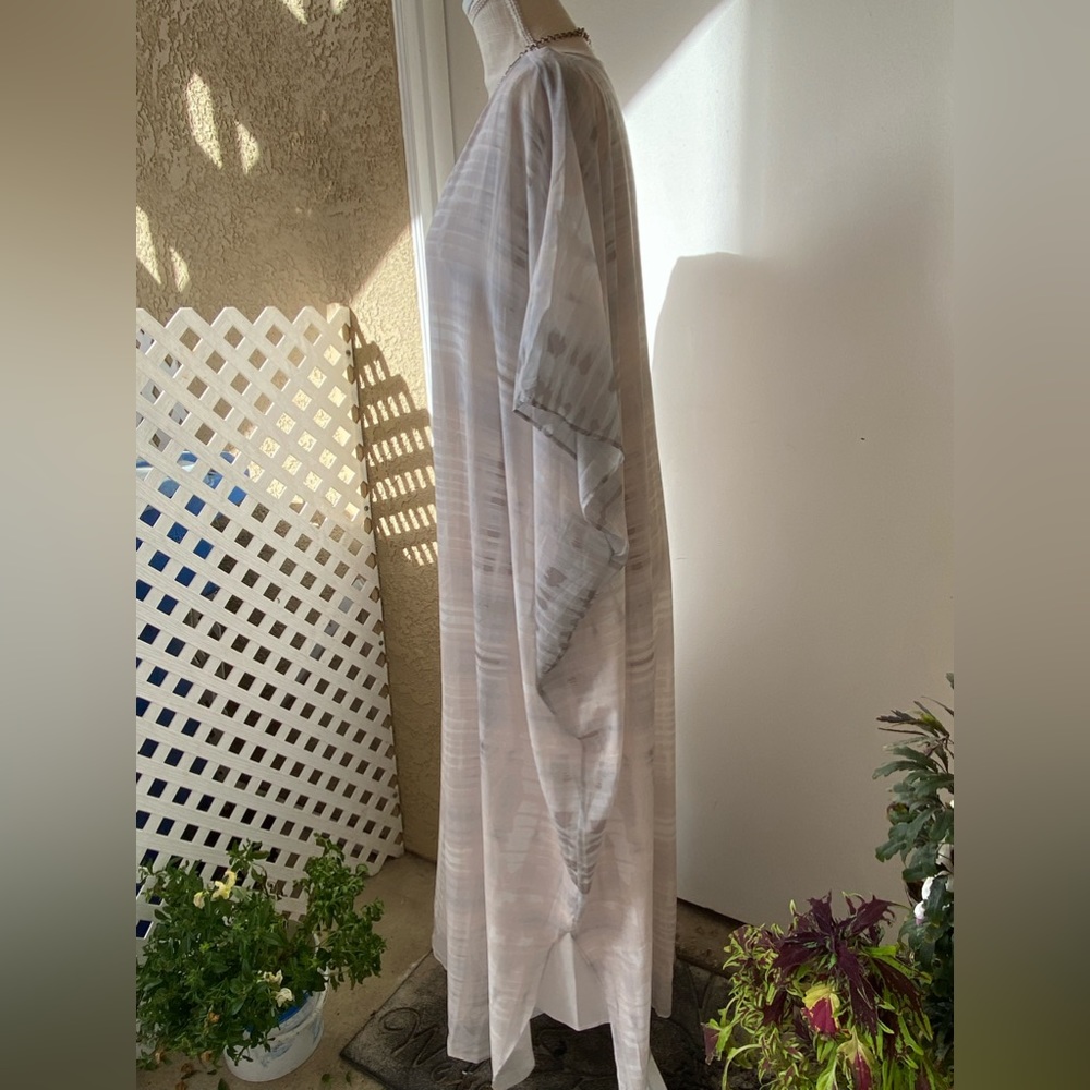 h by halston goddess gown kaftan dress sz. 4 - Picture 3 of 14